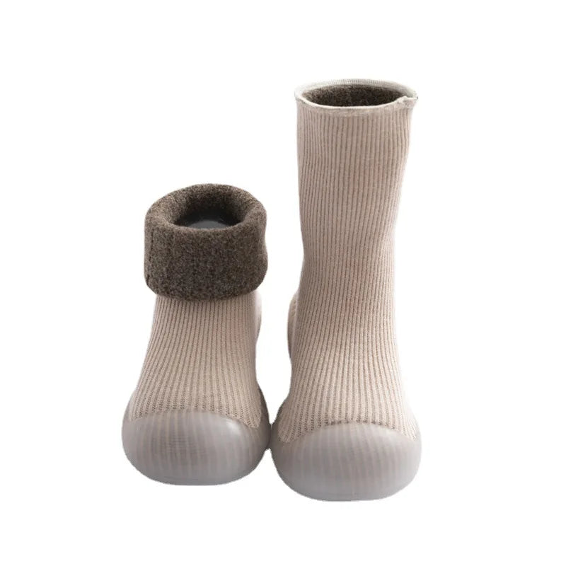 Winter Beige Sock Shoes - For Babies & Young Children Teeny Pandas