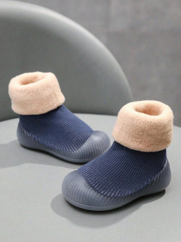 Winter Blue Sock Shoes - For Babies & Young Children Teeny Pandas