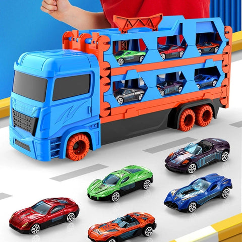 Ejection Race Track with Hauler Truck – Ultimate Adventure Toy for Kids Teeny Pandas