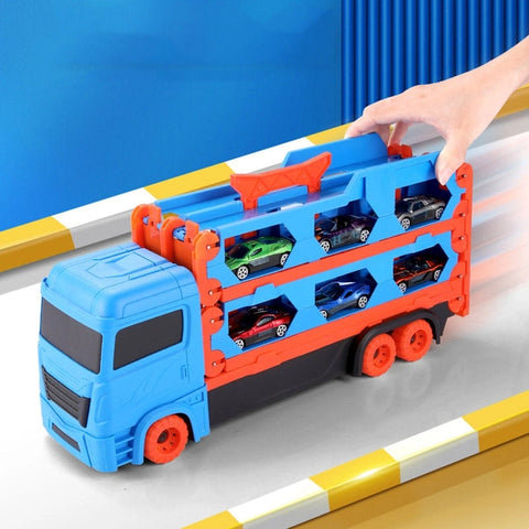 Ejection Race Track with Hauler Truck – Ultimate Adventure Toy for Kids Teeny Pandas