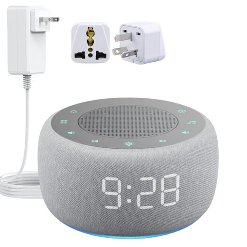 White Noise Machine with Alarm Clock – 18 Soothing Sounds and Night Light