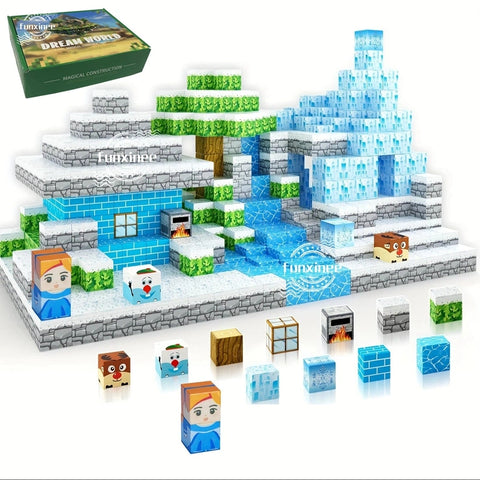 Frozen Kingdom Magnetic Building Blocks Set Teeny Pandas