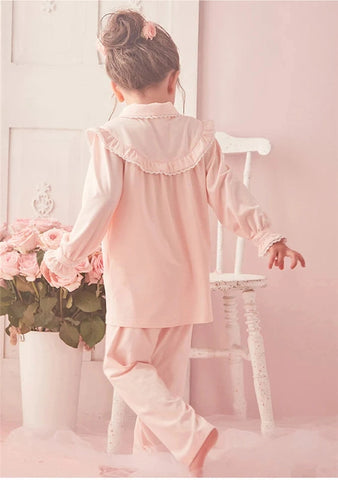 Girl’s Lolita Pink Pajama Set – Royal Style Sleepwear