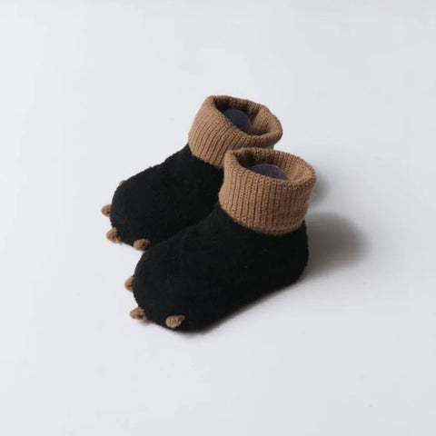 Cute Autumn and Winter Newborn Socks with Dinosaur Fingers