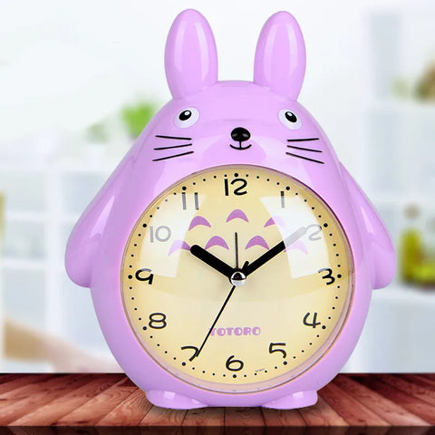 Cartoon Cat Alarm Clock - Lovely Pendulum Desk Clock for Kids and Students