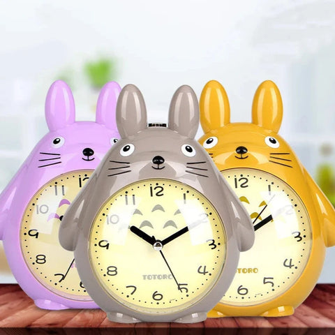 Cartoon Cat Alarm Clock - Lovely Pendulum Desk Clock for Kids and Students