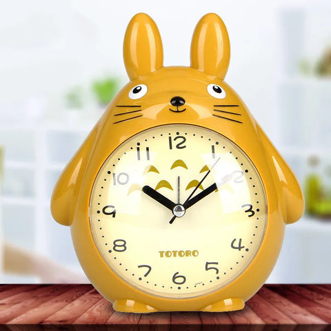 Cartoon Cat Alarm Clock - Lovely Pendulum Desk Clock for Kids and Students