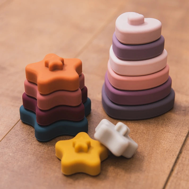 Montessori Silicone Building Blocks – Safe, Creative, and Educational Teeny Pandas