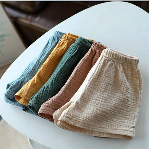 Baby Cotton Linen Shorts – Breathable Summer Shorts for Kids