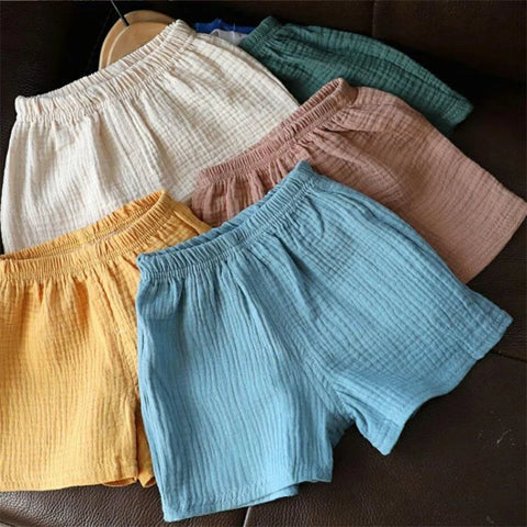 Baby Cotton Linen Shorts – Breathable Summer Shorts for Kids