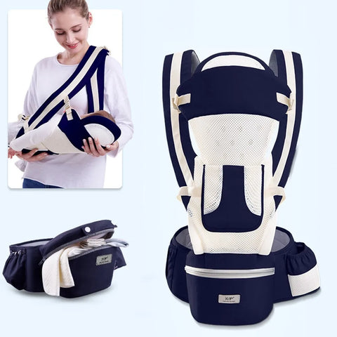 3 Carry Models Ergonomic Baby Carrier Backpack with Large Storage