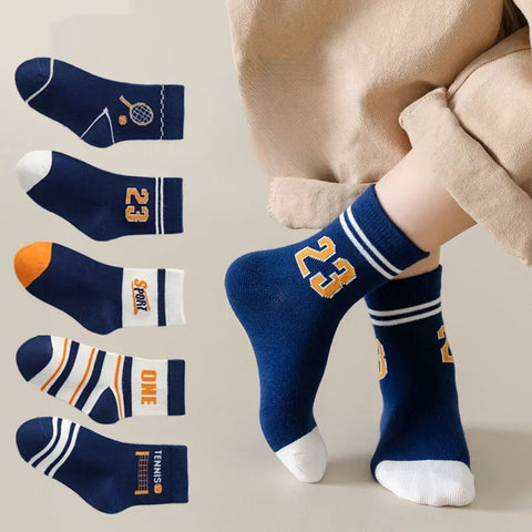 Kids' Tennis Series Sport Socks for Boys and Girls