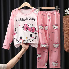 Hello Cat Children's Pajama Set – Cozy and Comfortable Sleepwear for Boys and Girls