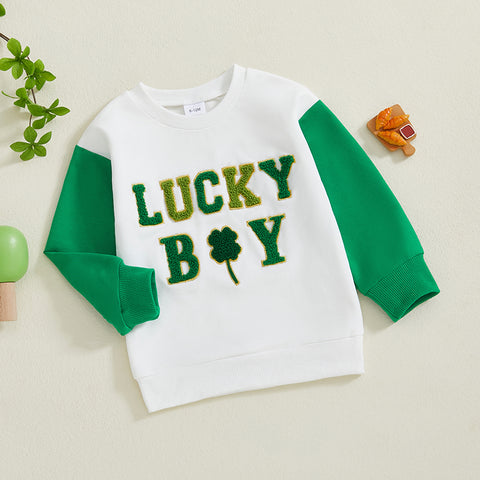 Toddler Boy & Girl Irish Shamrock Sweatshirt – Casual Pullover