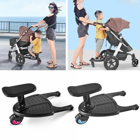 Children Stroller Pedal Adapter with Removable Seat