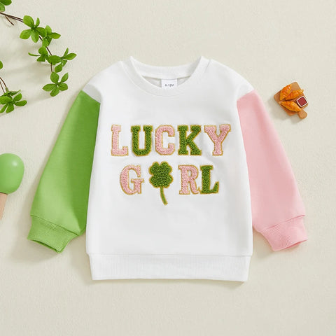 Toddler Boy & Girl Irish Shamrock Sweatshirt – Casual Pullover