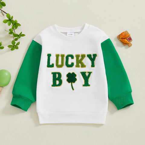 Toddler Boy & Girl Irish Shamrock Sweatshirt – Casual Pullover