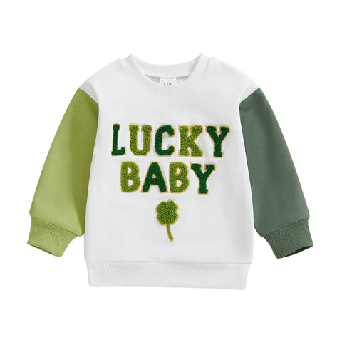 Toddler Boy & Girl Irish Shamrock Sweatshirt – Casual Pullover