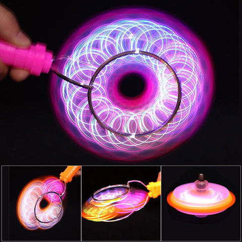 Magnetic LED Gyro Spinner Toy for Kids’ Focus and Fun Teeny Pandas