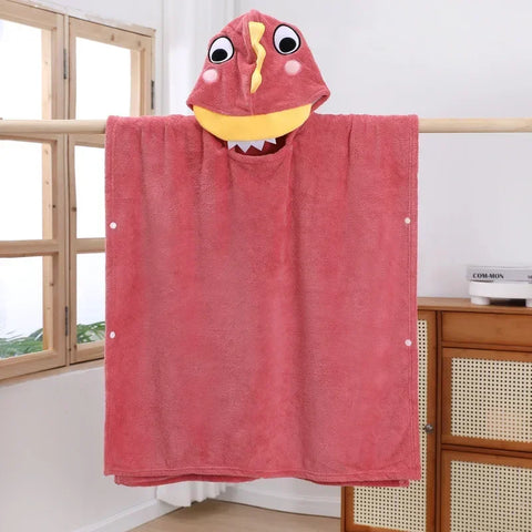 Kids Thicken Winter Bath Baby Towel & Bathrobe – Cotton Coral Velvet