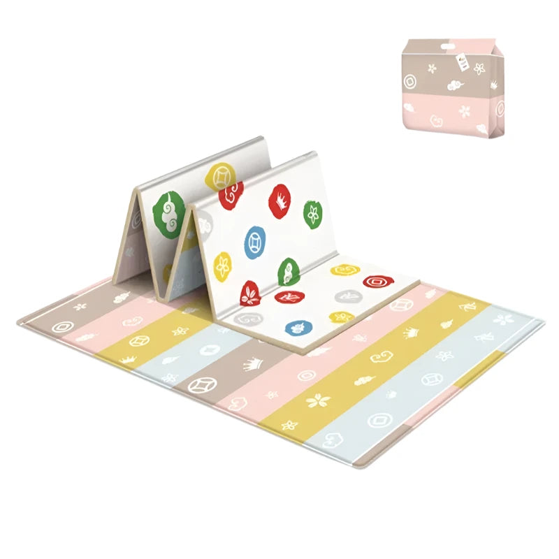 Waterproof Foldable Baby Play Mat – Double-Sided Fun for Endless Play Teeny Pandas