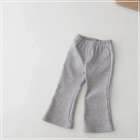 Kids Solid Flare Leggings – Soft Cotton Pants for Toddlers & Kids