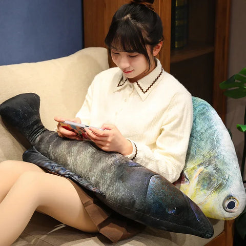 3D Simulation Fish Plush Toys – Creative Stuffed Fish Pillows