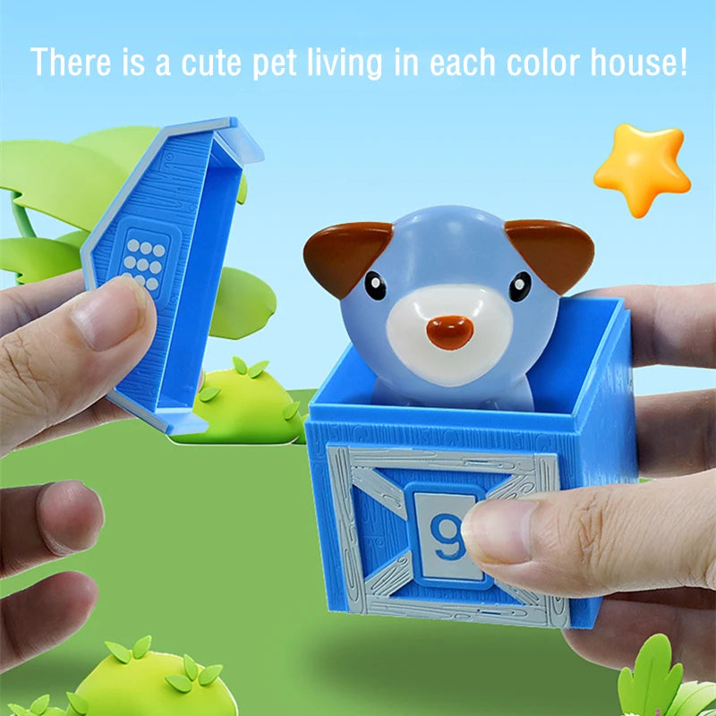 Interactive Montessori Farm Animal Playset for Kids – Barn and Animal Figures Toy Teeny Pandas