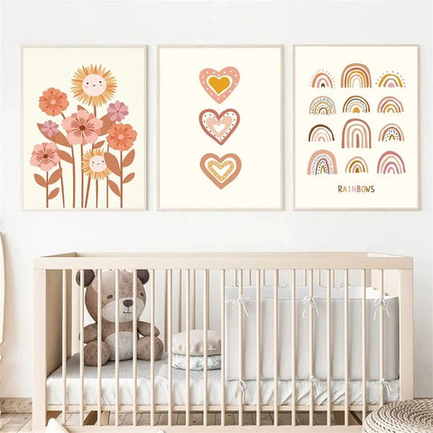 Aesthetic Canvas Prints - Perfect for Your Kid's Room Teeny Pandas