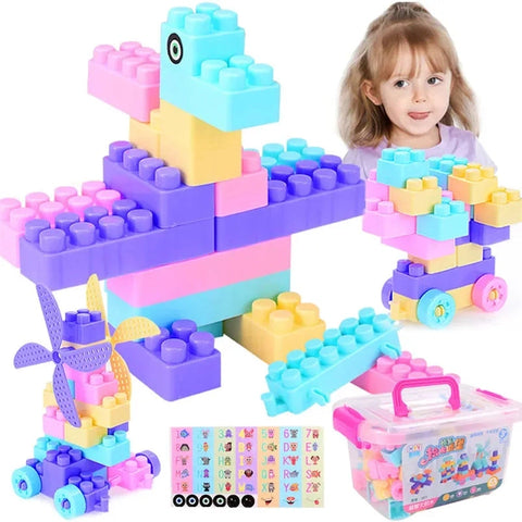 100Pcs DIY Creative Building Blocks - Assembling Construction Toys for Children!