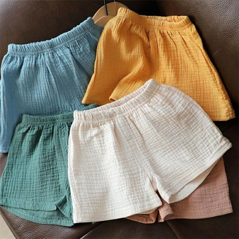 Baby Cotton Linen Shorts – Breathable Summer Shorts for Kids