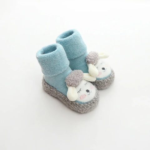 Winter Cozy Tube Socks -  Non-Slip Soft Sole Toddler Shoes