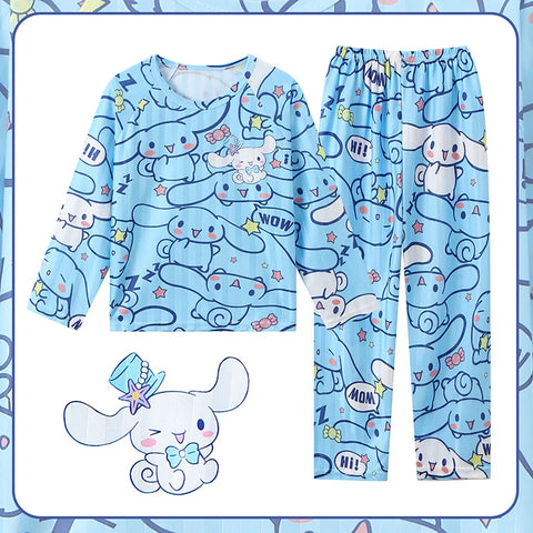 Comfortable Children's Pajama Set – Cute Cartoon Nightwear for Autumn and Winter