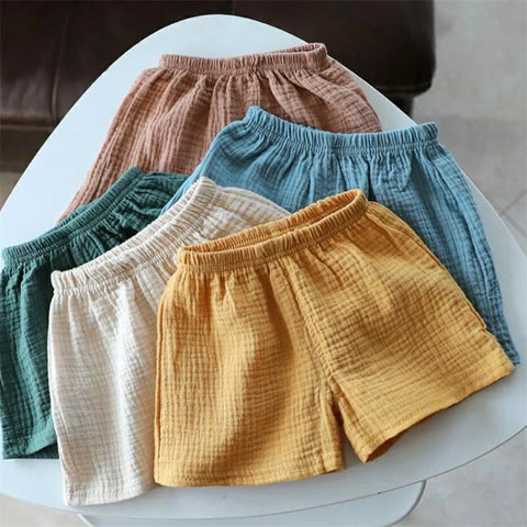 Baby Cotton Linen Shorts – Breathable Summer Shorts for Kids