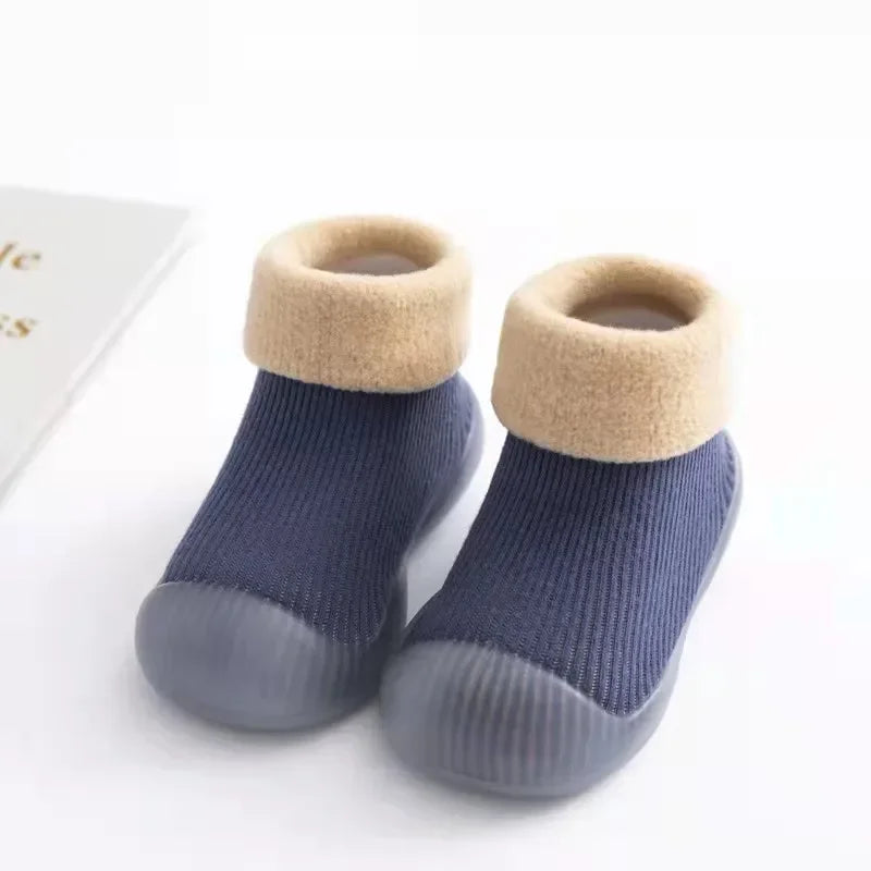 Winter Blue Sock Shoes - For Babies & Young Children Teeny Pandas