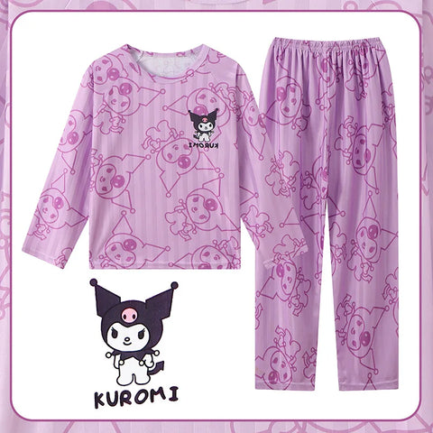 Comfortable Children's Pajama Set – Cute Cartoon Nightwear for Autumn and Winter