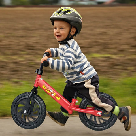 12-Inch No Pedal Balance Bike for Kids - Toddler Training Bicycle