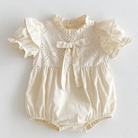 Rompers & Embroidered Cotton Dress for Baptism – Children Summer Boutique Clothing