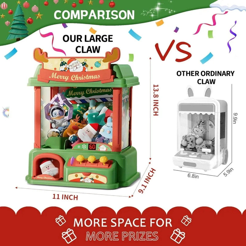 Mini Christmas Claw Machine for Kids - Holiday Fun, Excitement & Learning Teeny Pandas