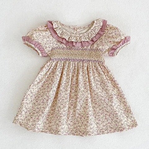 Short Sleeved Cotton Romper and Dress - Summer Clothing for Kids