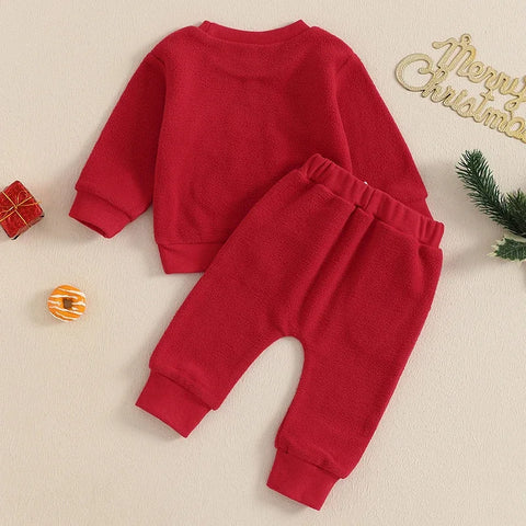 Newborn Christmas Tracksuit Set - Gingerbread Man Design