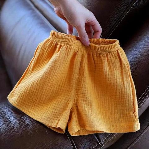 Baby Cotton Linen Shorts – Breathable Summer Shorts for Kids