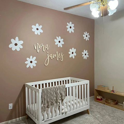 Daisy Flower Wall Decals – Elegant & Kid-Friendly Room Decor! Teeny Pandas