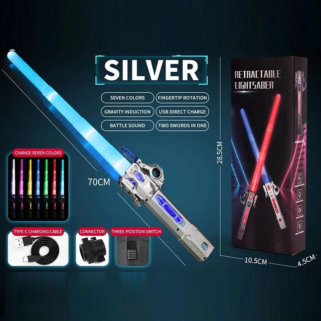 Spinning Lightsaber - Cosplay Battle Toy for Children Teeny Pandas