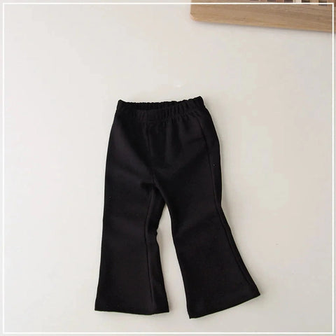 Kids Solid Flare Leggings – Soft Cotton Pants for Toddlers & Kids