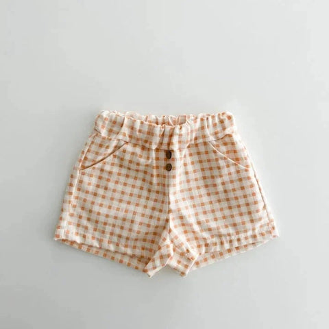 Summer Boys Casual Shorts – Comfortable Plaid Shorts for Toddlers and Kids