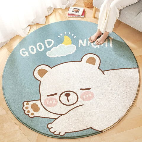 Soft Round Play Rug - Soft and Safe to Play! Teeny Pandas