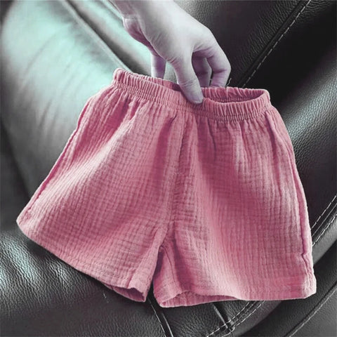 Baby Cotton Linen Shorts – Breathable Summer Shorts for Kids