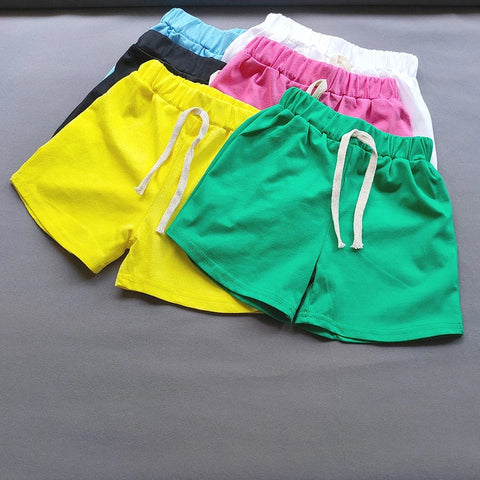 Summer Candy Color Kids Sports Shorts – Casual and Stylish Beachwear