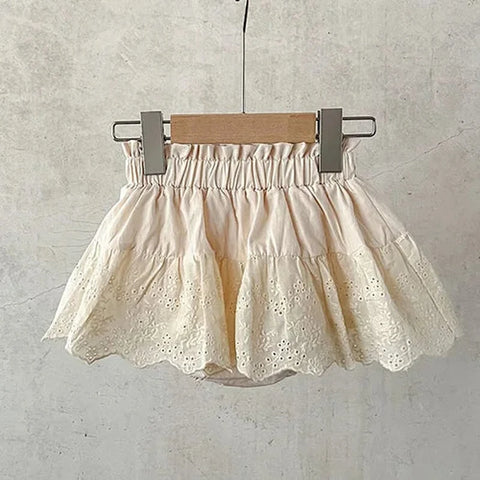 Summer Baby Girls PP Shorts – Cotton Solid Color Shorts